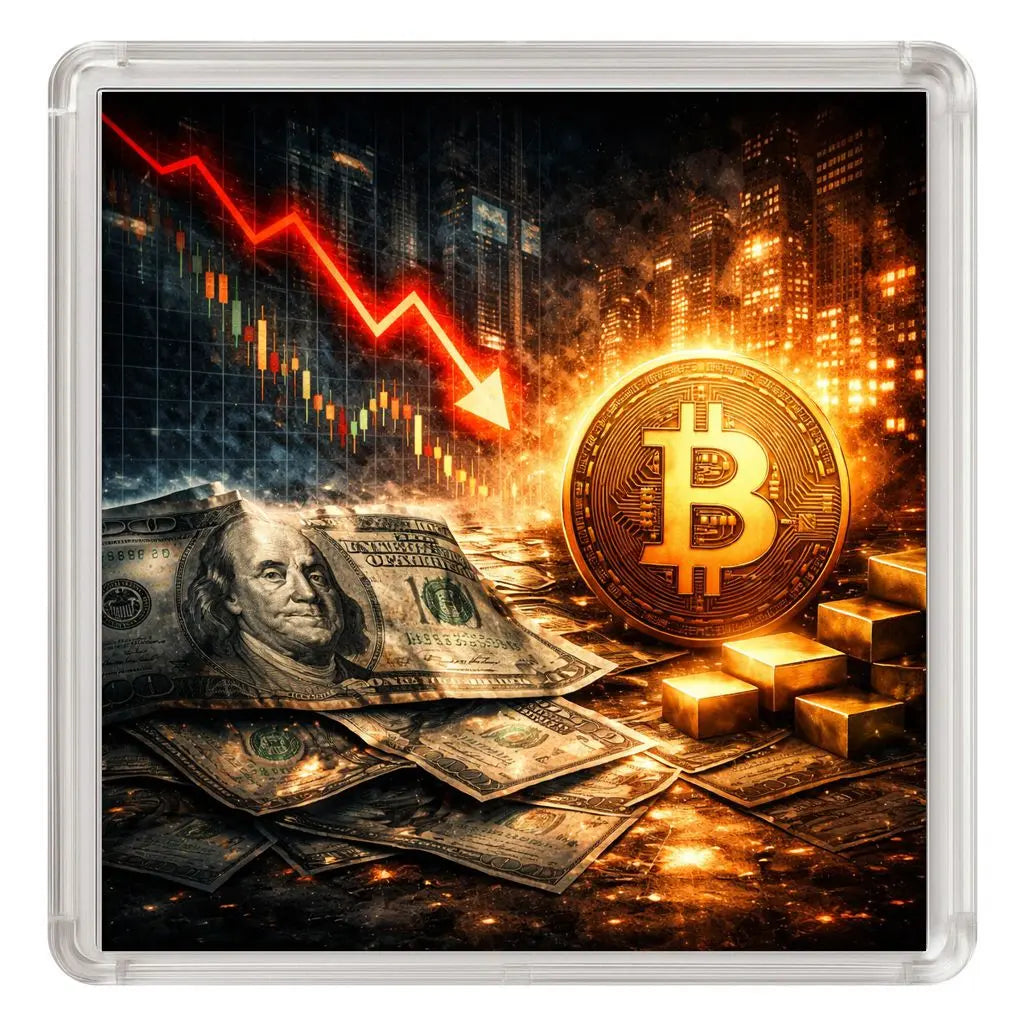 DOLLAR DOWN, BITCOIN OFF